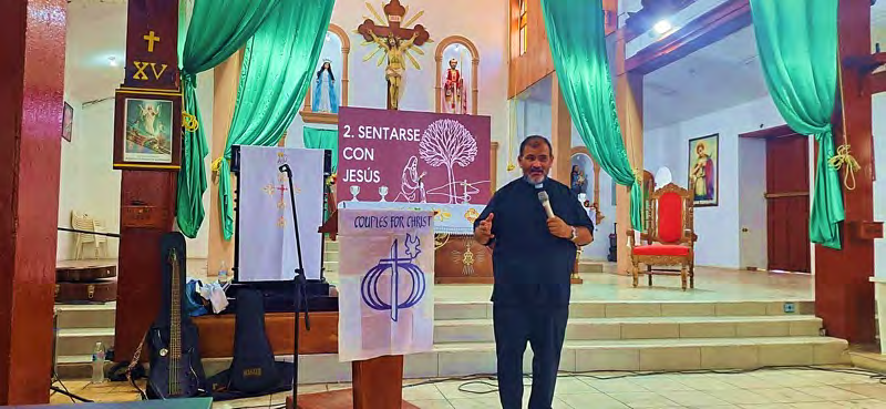 Session 1:” MESA DE CRISTO” speaker, Fr. Hector Bernabe, San Pedro de Nonualco Parish Priest